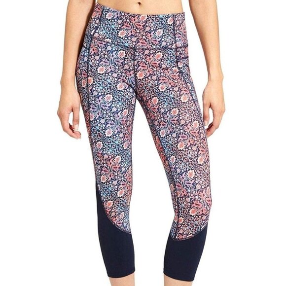 ATHLETA Women's EUC Chaturanga Capri Legging Paisley | Size XS - Picture 1 of 9